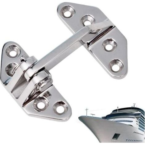 Charnière en acier inoxydable Support de qualité marine, design papillon, charnières robustes, pour bateau, armoire, portail extérieur, abri de jardin (1/4)