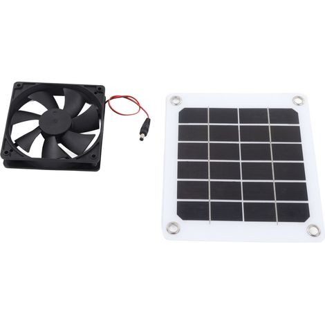 Ventilateur d'extraction solaire étanche, rendement de conversion de 20 %, pour camping-car et serre.