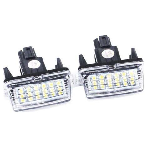 2Pcs Allume la Lampe de Plaque d'immatriculation de 12V SMD3528 La Plaque d'immatriculation de la Voiture LED de pour to/yota Co/Rolla Ya/RIS Ca/mry 12-15 Au/RIS VI/os Hybrid (1/4)