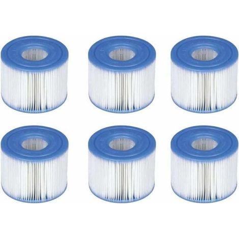 Filterkartuschen – FOLAYA – S1 – 6er-Pack – Kompatibel mit Intex Pure Spa – Acron-Faser (1/3)