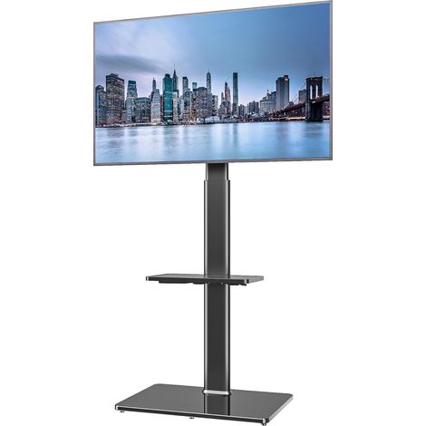 Support TV pivotant pour téléviseur LED LCD Plasma de 19 à 42 Pouces avec 2 étagères