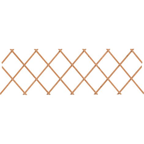 Tuteur extensible en bois pour plantes grimpantes, rosiers et vignes, 180 x 60 cm, marron clair (1/5)