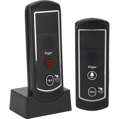 Sonnette vocale sans fil, portée de 2000 m, signal puissant, étanche IP44, interphone bidirectionnel pour maison, villa ou bureau. (1/5)