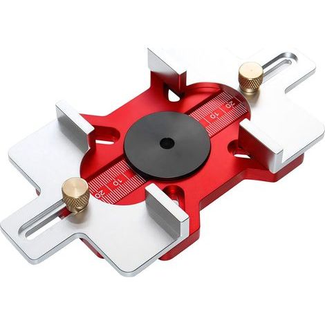 Guide de rainurage défonceuse bois, largeur 0 50 mm réglable, fraisage & biseautage des chants. Compatible défonceuses compactes base ≤90 mm