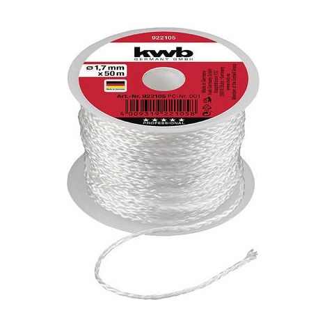 kwb 922105 Cordon de maçonnerie 1,7 mm blanc 50 m X998372 (1/3)