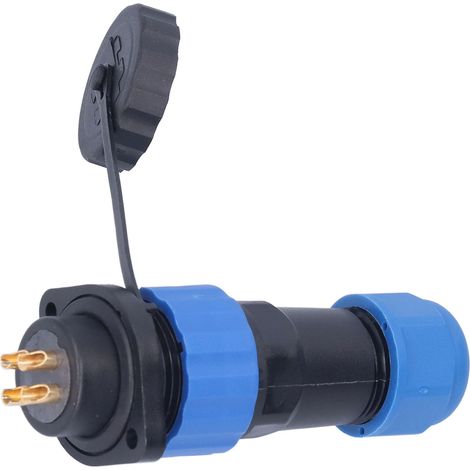 Connecteur industriel étanche IP68 SP204, prise femelle à bride avec adaptateur avion AC380V 25A, fiche étanche pour usage professionnel (1/5)