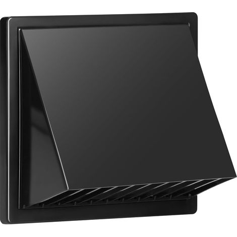 Lüftungsgitter – 1 Stück – ABS – Rückschlagventil – Wandmontage – Grau, 100 mm (1/5)