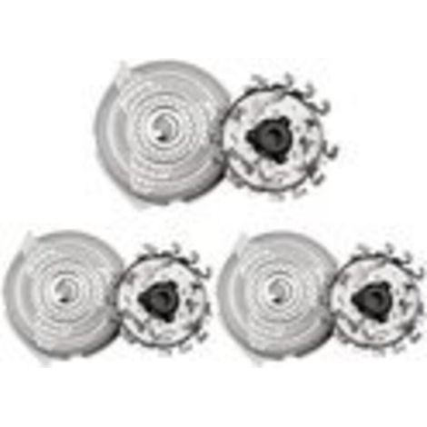 3 Ersatzklingen, kompatibel mit Philips Rasierern HQ9/50, HQ9090, 9080, 9070 und PT920 – Scherkopf-Set – Rasierklingen – 3 Stück