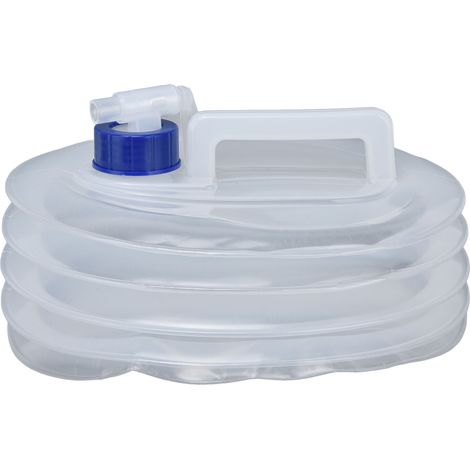 Conteneur à eau pliable pour le camping, grande capacité, sûr, non toxique, portable, léger, usage général, seau pliable L-AquaForge (1/5)