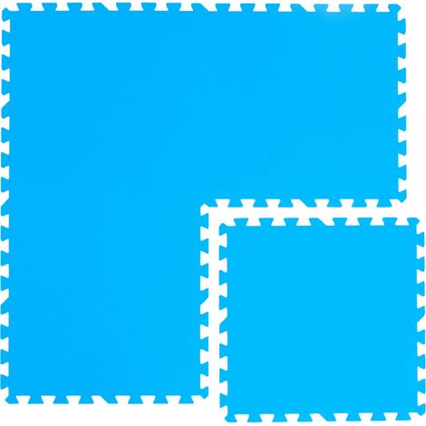 Tapis de Piscine 1 m² - 4 Tapis de Sol EVA 50x50 - Jeu de Dalles de Protection (1/5)