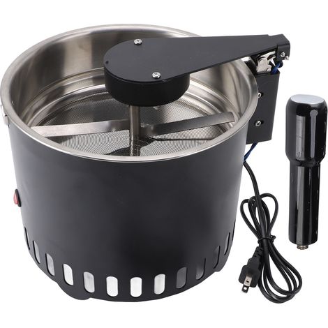Refroidisseur rotatif de grains de café, écran filtrant en acier inoxydable, plaque de refroidissement électrique à haute force d'aspiration pour usage domestique, prise américaine 110-220V (1/5)