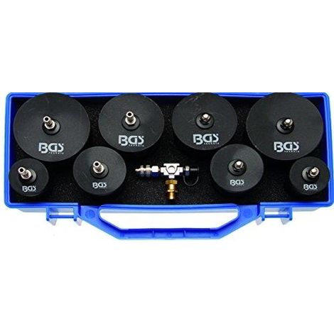 Bgs Kit de prueba Turbo Pro 9 piezas con válvula de seguridad