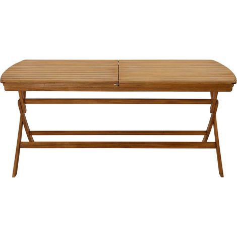 Ausziehbarer Gartentisch mit integrierter Verlängerung aus Massivholz B180-240 cm CANOPEE (1/5)