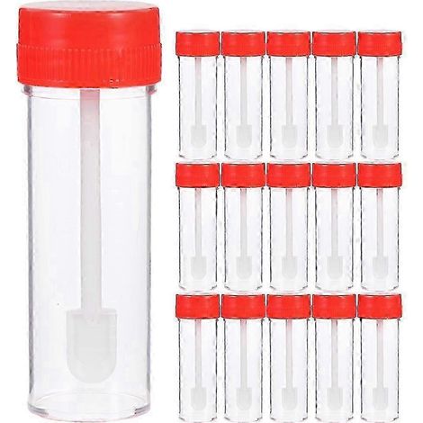 30 Urinauffangbecher mit Deckel (25 ml) – 8,00 x 2,50 x 2,50 cm