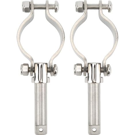2 Pièces Bateau Verrouillage Durable Marine Rowlock, Pince sur Dames Nage ou Dames Nage en Acier Inoxydable 316, Diamètre Intérieur 1 3/8 Pouces à 1 3/4 Pouces pour Mer Pêche Nautisme
