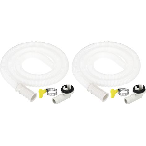 2 Trousse 3,3 ft Air Conditionneur Drain Tuyau Trousse Blanc (1/5)