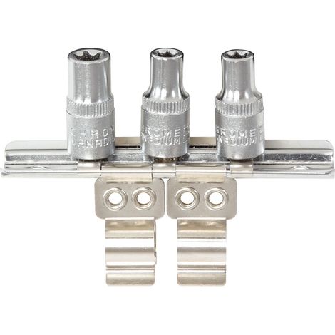 KS TOOLS 1/4" Tira de clips con soporte para 3 vasos - 911.1180-3