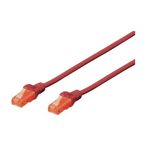 Cordon de brassage DIGITUS UTP cat. 6 5m PVC rouge (1/2)
