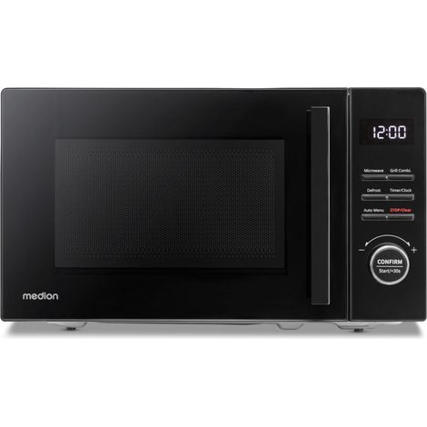 Micro-Ondes Gril - MEDION MD12021 - 20L - 800/1000W - 9 Programmes - Noir
