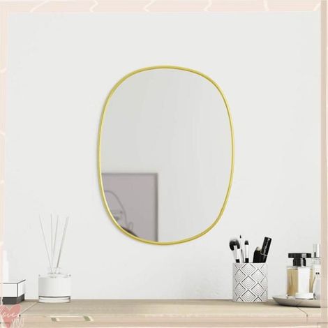 348216 Miroir mural Doré 40x30 cm (1/5)