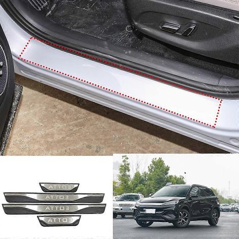 Pour BYD ATTO3 Accessoires auto Protection extérieure de seuil de porte Plaques de protection Autocollant Garniture Pièces auto ( ) (1/5)