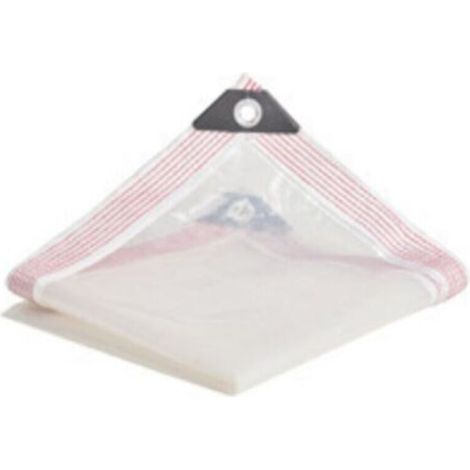 Bâche Transparente avec Oeillets - bache Transparentes Exterieur Plastique Serre avec Impermeable terrasse bâches de Protection étanche - pour extérieur Meubles de Jardin Tente - 2x3m (1/5)