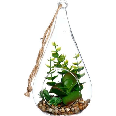 Planta artificial  colgante  Crassula lágrima (1/2)