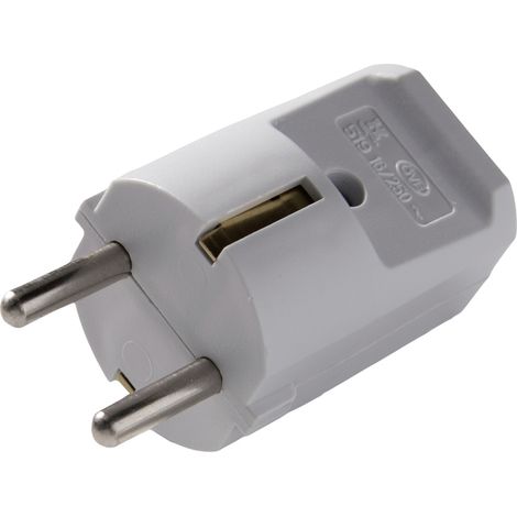 Martin Kaiser 519oT/gr Schutzkontaktstecker Polyamid 6 250 V Grau IP20