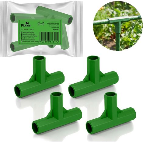11-mm-Pflanzenstabverbinder, 4er-Pack, Grün