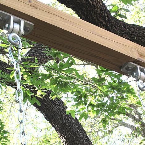 Supports de balançoire robustes avec mousqueton, crochets de suspension pour fixation au plafond (1/2)
