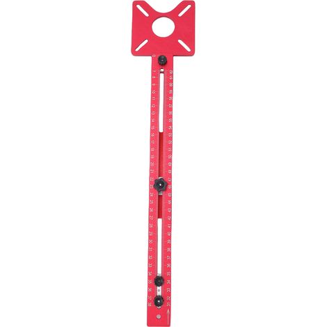 Soporte para ranurado de fresadora de 400 mm, guía para fresadora, herramienta auxiliar para cortar círculos, escuadra en T ajustable para carpintería. (1/5)