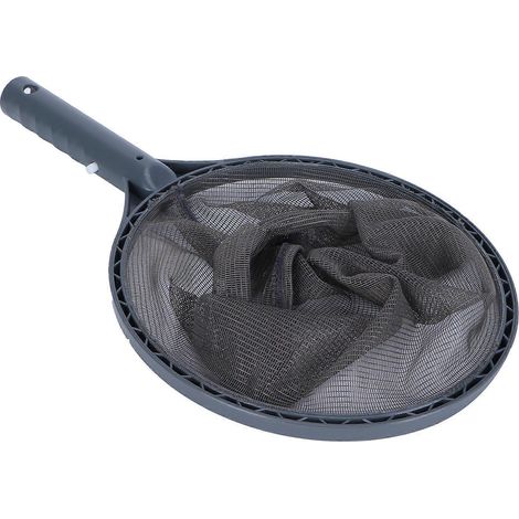 Écumoire de piscine, râteau à feuilles en plastique, outil de nettoyage adapté aux piscines, spas, jacuzzis et bassins. (1/4)
