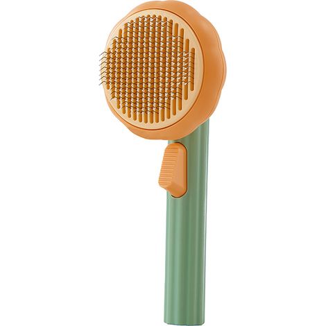 Brosse pour chat (lot de 1), brosse de toilettage autonettoyante pour chien, brosse pour enlever les poils, brosse pour animaux-AquaForge