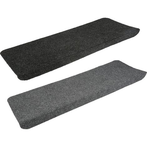 Lot de 15 Tapis d'escalier Marchette Escalier 65x25 cm Noir (1/4)