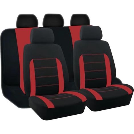 Un set completo di coprisedili per auto, inclusi sedili anteriori e posteriori, protezioni impermeabili per sedili auto, design universale, per la maggior parte dei SUV e L (1/5)