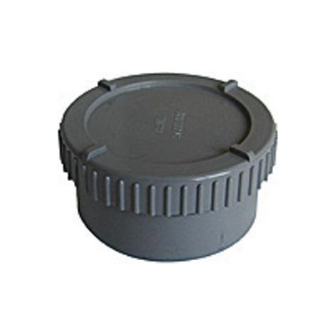 BOUCHON DE VISITE 2 PIECES PVC POUR EVACUATION MALE (1/2)