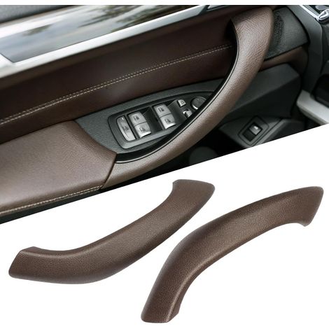 Ersatzteile für linke und rechte Türgriffabdeckungen für BMW X1/X2, BMW X1 F48 2016-2022 und X2 F39 2018-2023 (links + rechts, braun) (1/5)
