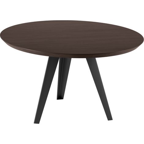 Fester Tisch - Henry - Eiche Thermobehandelt - Schwarz - 130cm x 76cm (1/3)