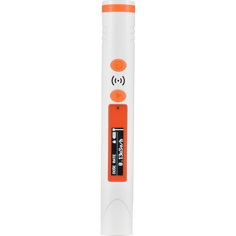 Portable radiation detector, pen-style, rechargeable, with audible and visual alarm (1/5)