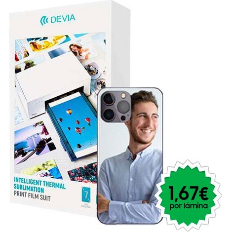 Protector Vinilo Devia Trasera Mini Printer Personalización (Pack 36 uds)