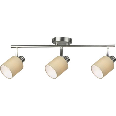 NATINA, SPOT, BROWN/SATIN CHROME, E14 3X MAX 25W, EXCL. (1/4)