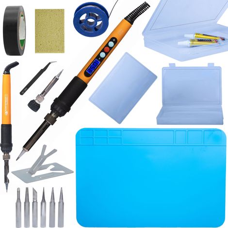 Set Herramientas Soldadura Rosfix Electric S 17-en-1 – Soldador 60W Pantalla LCD Temperatura 180-500°C (1/5)