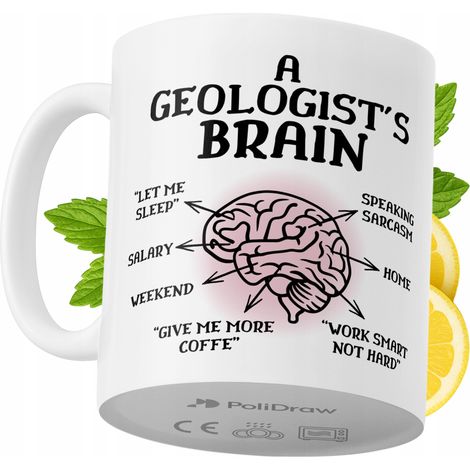 Lustige Kaffeetasse für Geologen mit witzigem Textdesign – ideal für Geburtstage, Namenstage, Feiertage und besondere Anlässe. Hochwertige Tasse für Zuhause, Büro und Arbeit. Farbe: Weiß, 330 ml.