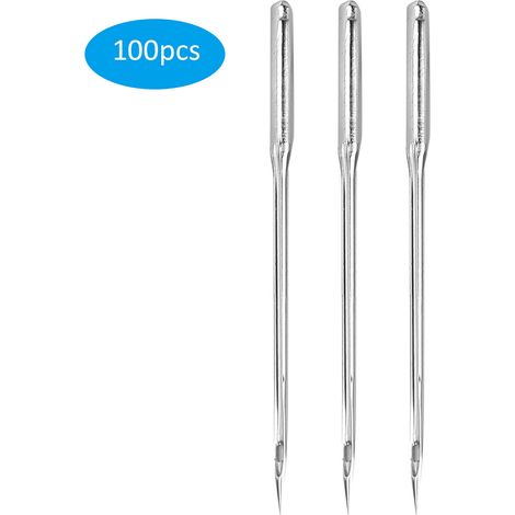 Aiguilles pour machine à coudre domestique en acier haute dureté, 100 unités, accessoires et fournitures pour machine à coudre, modèle 16 (1/5)
