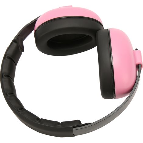 Casque anti-bruit bébé sommeil, protection auditive enfant, serre-tête insonorisé rose, réducteur de bruit nourrisson, coquilles douces 3 pièces (1/5)