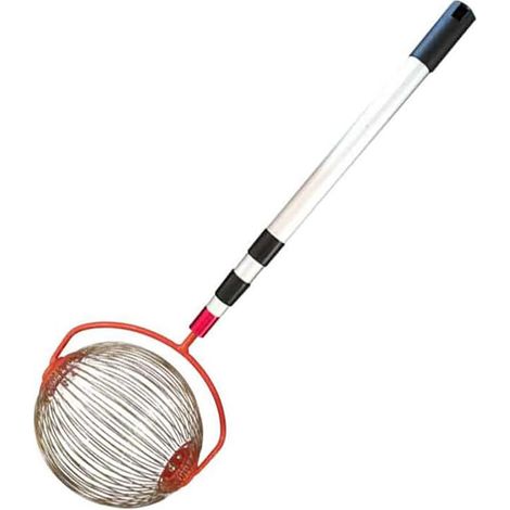 Tambor recolector de frutos secos y pelotas de tenis Tambor recolector con pértiga telescópica Tambor recolector Cesta recolectora - El recolector de frutas más pequeño para recoger frutos secos y cir