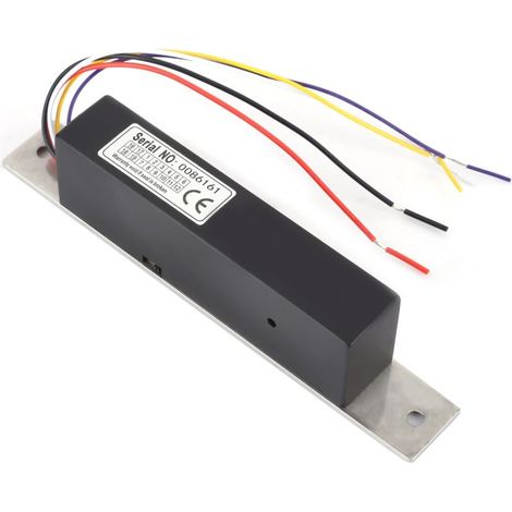 Cerraduras electromagnéticas Sonew de 12V/24V, cerradura electromagnética de aluminio para puertas individuales, señal de control de acceso para puertas de vidrio/madera (1/5)