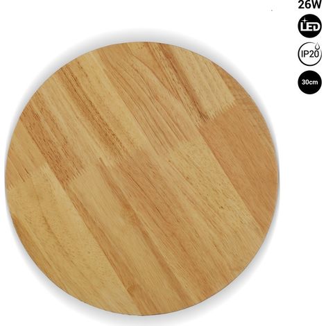 Wandleuchte aus Holz „Lune“ - 26W - Ø 30 cm (1/5)
