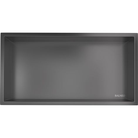 Boîte murale One - Gris anthracite - 60 x 30 x 7 cm - Étanche - Étagère en acier inoxydable (1/5)