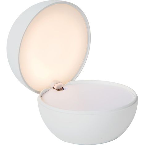 Lampe de table Clipper Lucide LED intégrée blanche (1/2)
